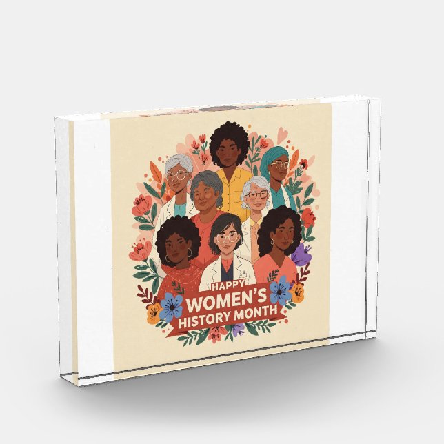 Diverse Women Celebrating Women's History month Photo Block (Left)