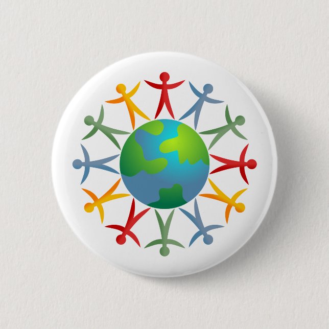 Diverse World 6 Cm Round Badge (Front)