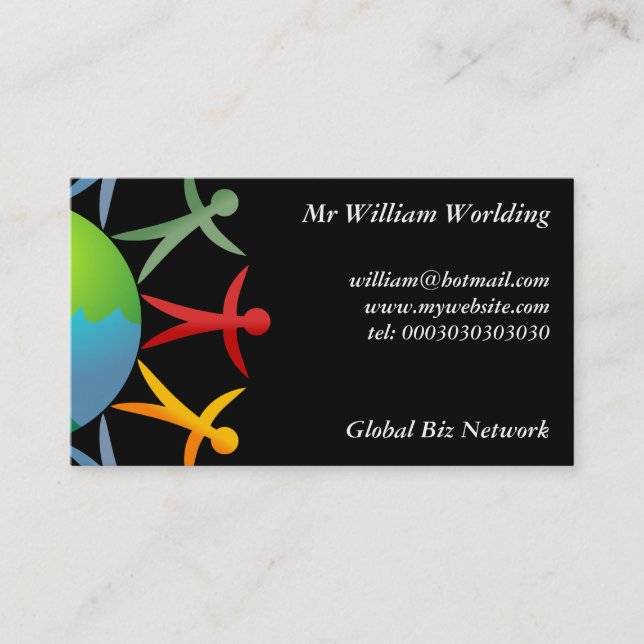 Diverse World, Business Card (Front)