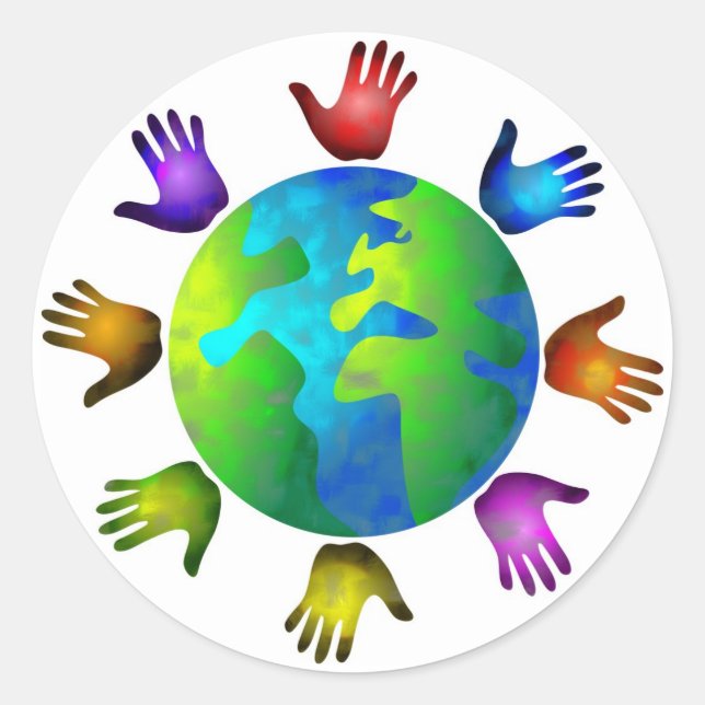 Diverse World Classic Round Sticker (Front)