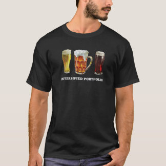 Diversified Portfolio Beer Mug Funny Beer Tee Shir