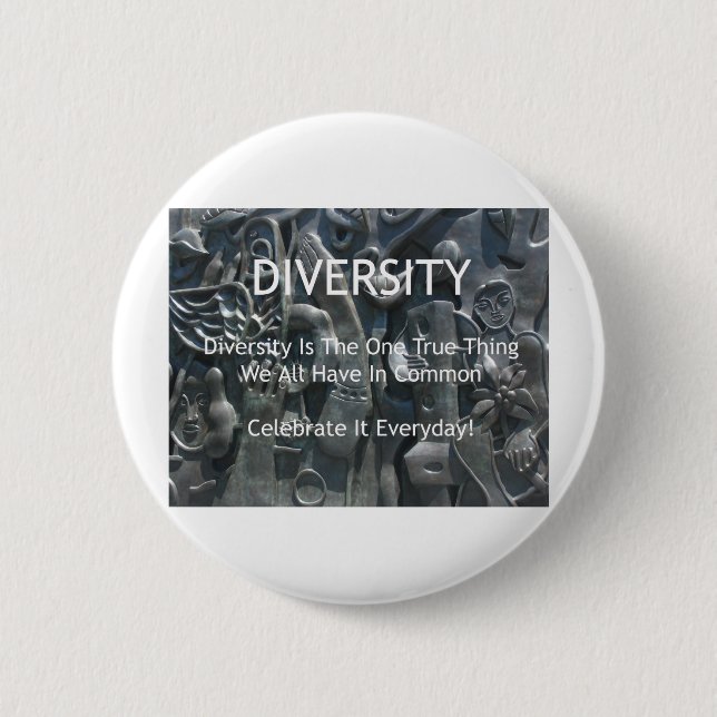 Diversity 6 Cm Round Badge (Front)