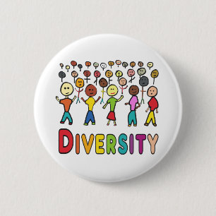 Diversity 6 Cm Round Badge
