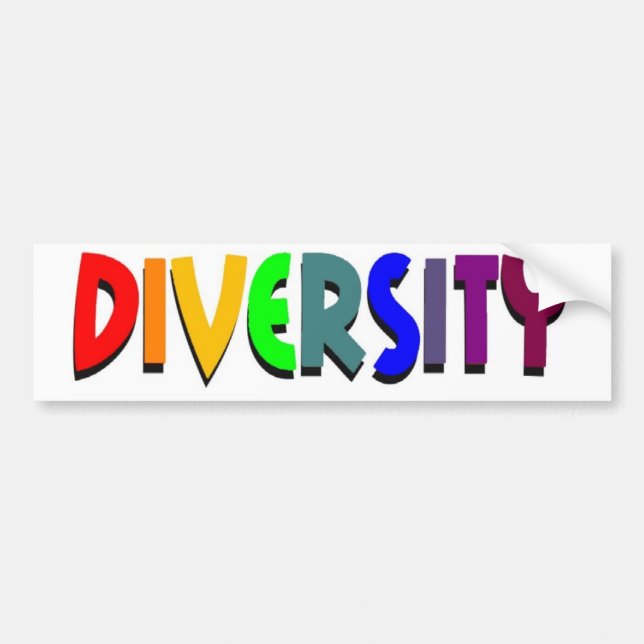 Diversity Bumper Sticker (Front)