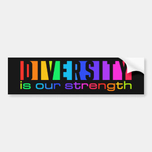 Diversity bumpersticker bumper sticker