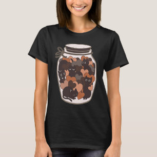 Diversity Cats Heart Melanin Skin Tones Black Hist T-Shirt