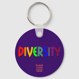 Diversity Custom Dark Indigo Keychain