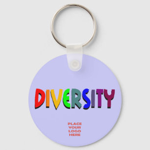 Diversity Custom Periwinkle Keychain