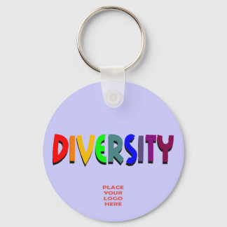 Diversity Custom Periwinkle Keychain