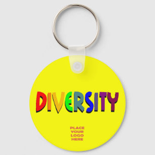 Diversity Custom Yellow Keychain