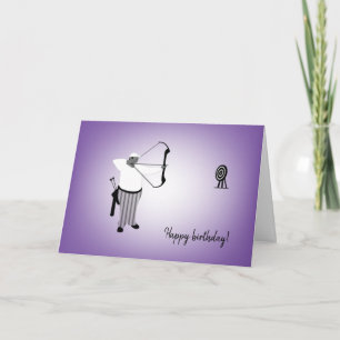 Diversity Designs Curvy Boy Archer Birthday Card