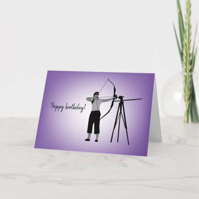 Diversity Designs Girl Blind Archer Card (Front)