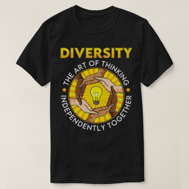 Diversity Equality Social Justice Inclusion Femini T-Shirt (Design Front)