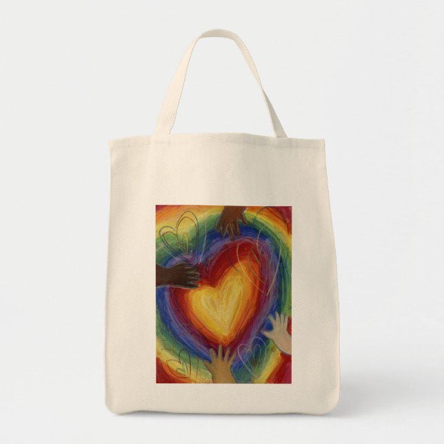 Diversity, Equity, & Inclusion DEI Art Tote Bag (Front)