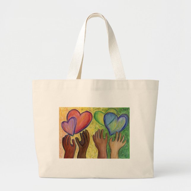 Diversity, Equity, & Inclusion DEI Art Tote Bag (Front)