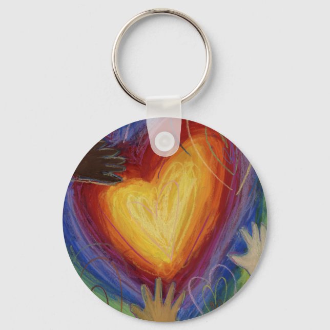 Diversity, Equity, & Inclusion DEI Keychain Charm (Front)