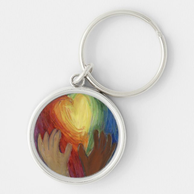 Diversity, Equity, & Inclusion DEI Keychain Charm (Front)
