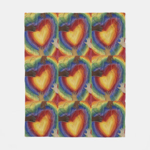 Diversity, Equity, Inclusion Fleece Throw Blanket