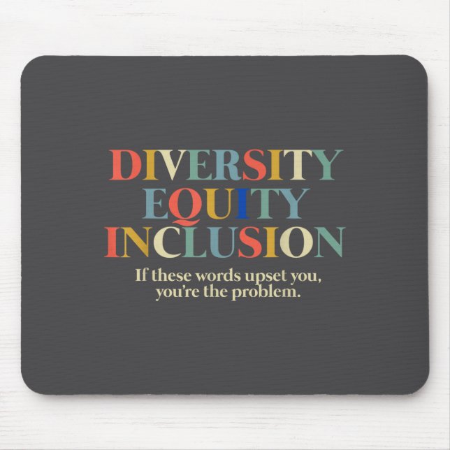 Diversity Equity Inclusion  Mouse Mat (Front)
