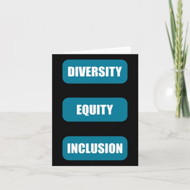 Diversity Equity Inclusion Pack Sticker2  Card (Front)