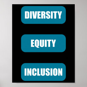 Diversity Equity Inclusion Pack Sticker2 Poster