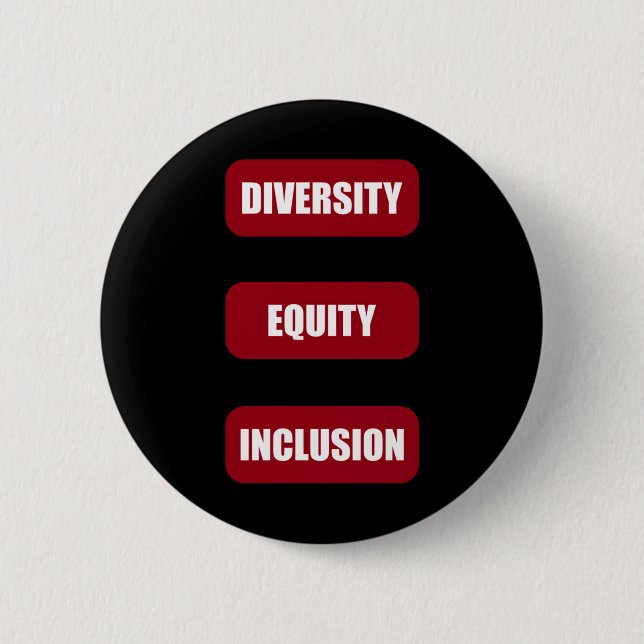 Diversity Equity Inclusion Pack Sticker  6 Cm Round Badge (Front)