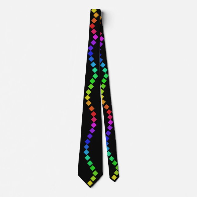 Diversity Gay Pride LGBT Rainbow Men's Ties (Front)