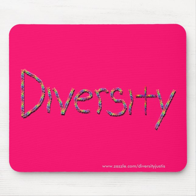 Diversity in Words Mousepad (Front)