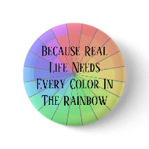Diversity Inclusion Political Rainbow Buttons