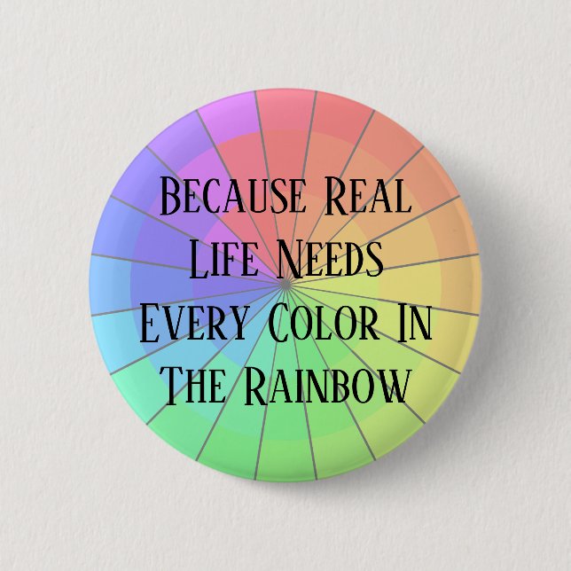 Diversity Inclusion Political Rainbow Buttons (Front)