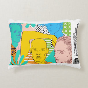 Diversity & Inclusion Poster Decorative Cushion