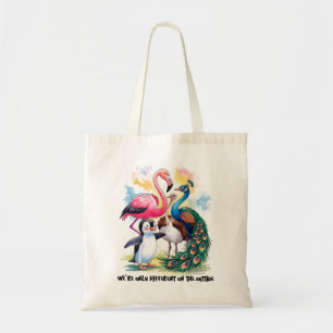 Diversity Inclusiveness Flamingo and Friends  Tote Bag