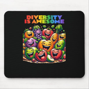 Diversity Is Awesome Sticker Mouse Mat