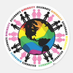 Diversity LGBT Classic Round Sticker