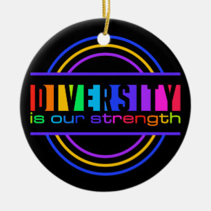 Diversity ornament, customize ceramic tree decoration