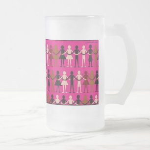 Diversity 'Paper dolls' colour mug