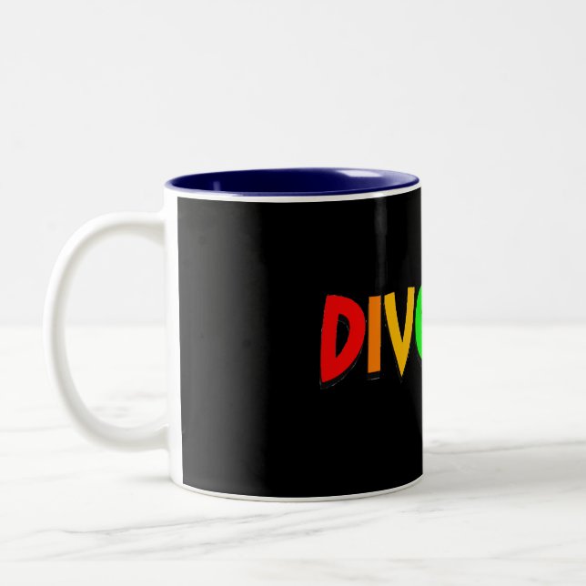 Diversity (Rainbow) Mug - Customised (Left)