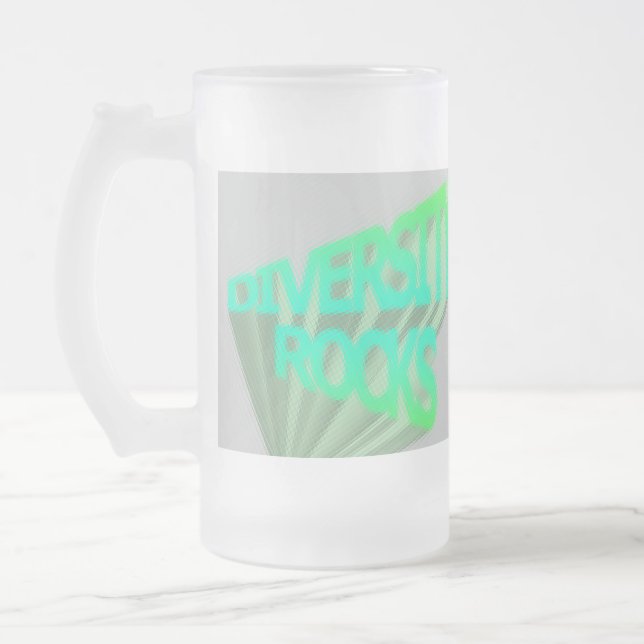 Diversity Rocks Frosted Mug (Left)