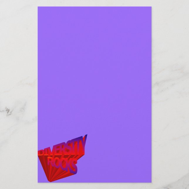 Diversity Rocks Stationery (Front)