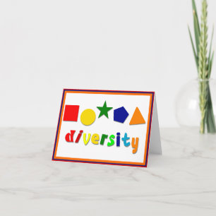 Diversity Shapes Note Card