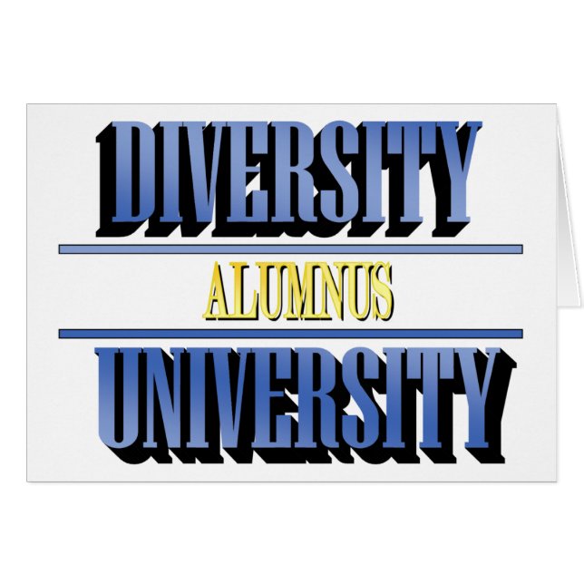 Diversity University Alumnus Card (Front Horizontal)