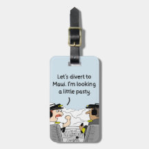Divert to Maui Pilot Luggage Tag