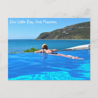 Divi Little Bay infinity pool, Sint Maarten - SXM Postcard