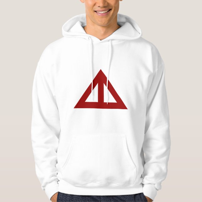 Divided Triangular Arrow Hoodie (Front)