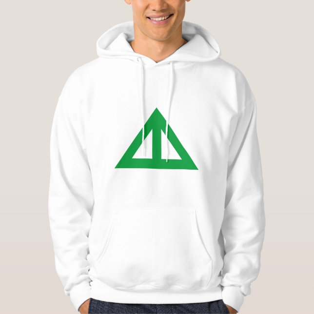 Divided Triangular Arrow Hoodie (Front)