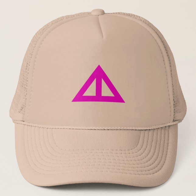 Divided Triangular Arrow Trucker Hat (Front)