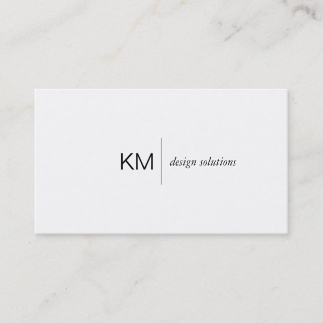 Divider Line with Black Tab Business Card (Front)