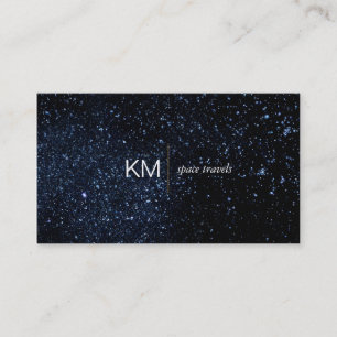 Divider Line with Black Tab / Night Sky Business Card