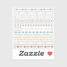 Dividers tiny latte sheet