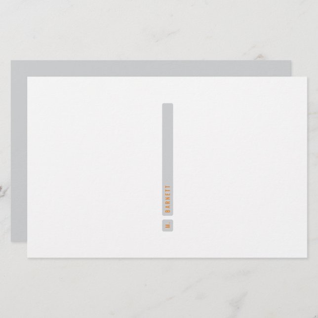 Dividing Bar Stationery (Front/Back)